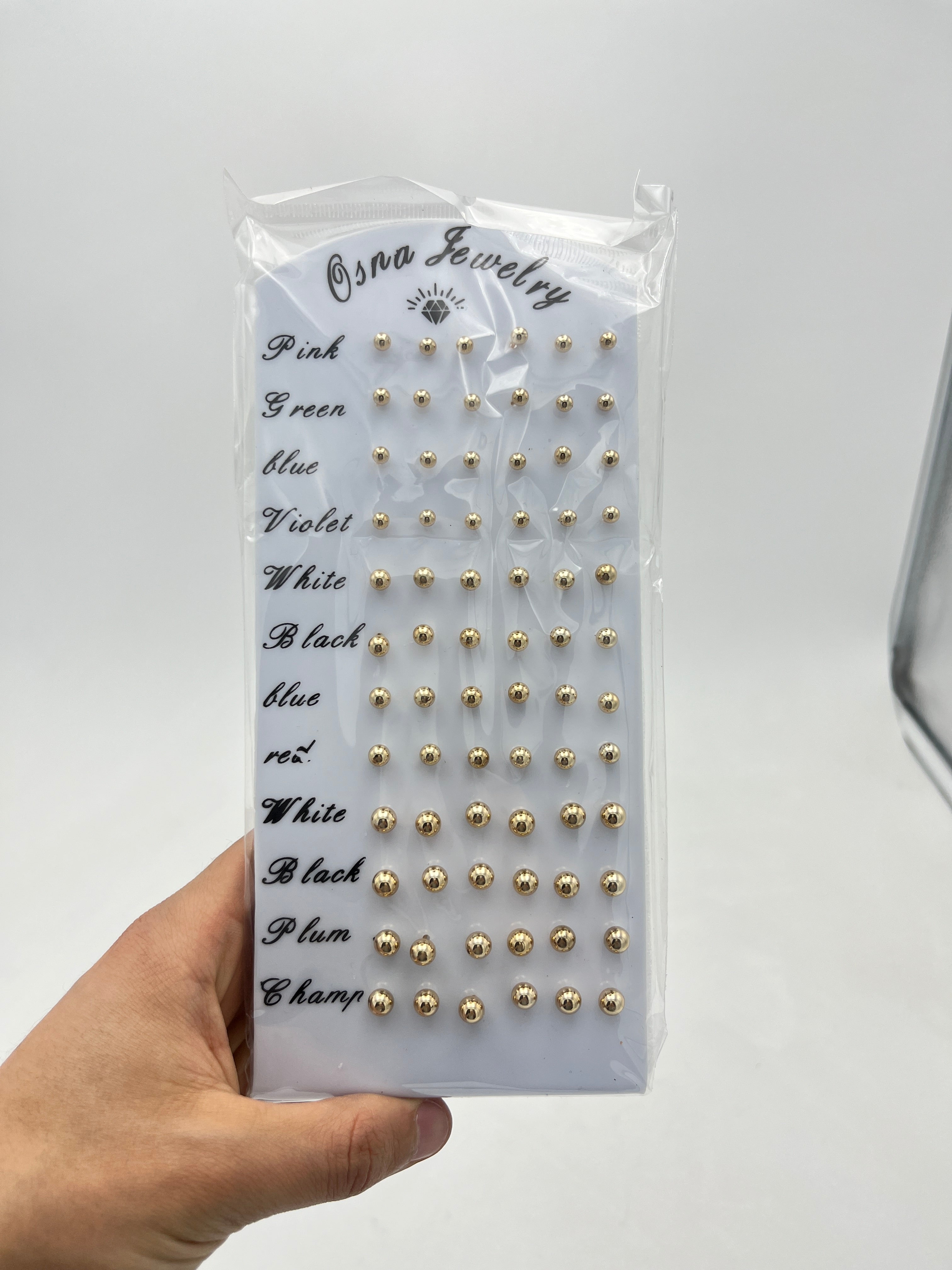 Broqueles dorados tamaños variados - Paquete de 36 piezas 1.75 c/u