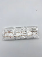 Pulsera triple Corazon y Flor - Paquete de 12 piezas 14.08 c/u