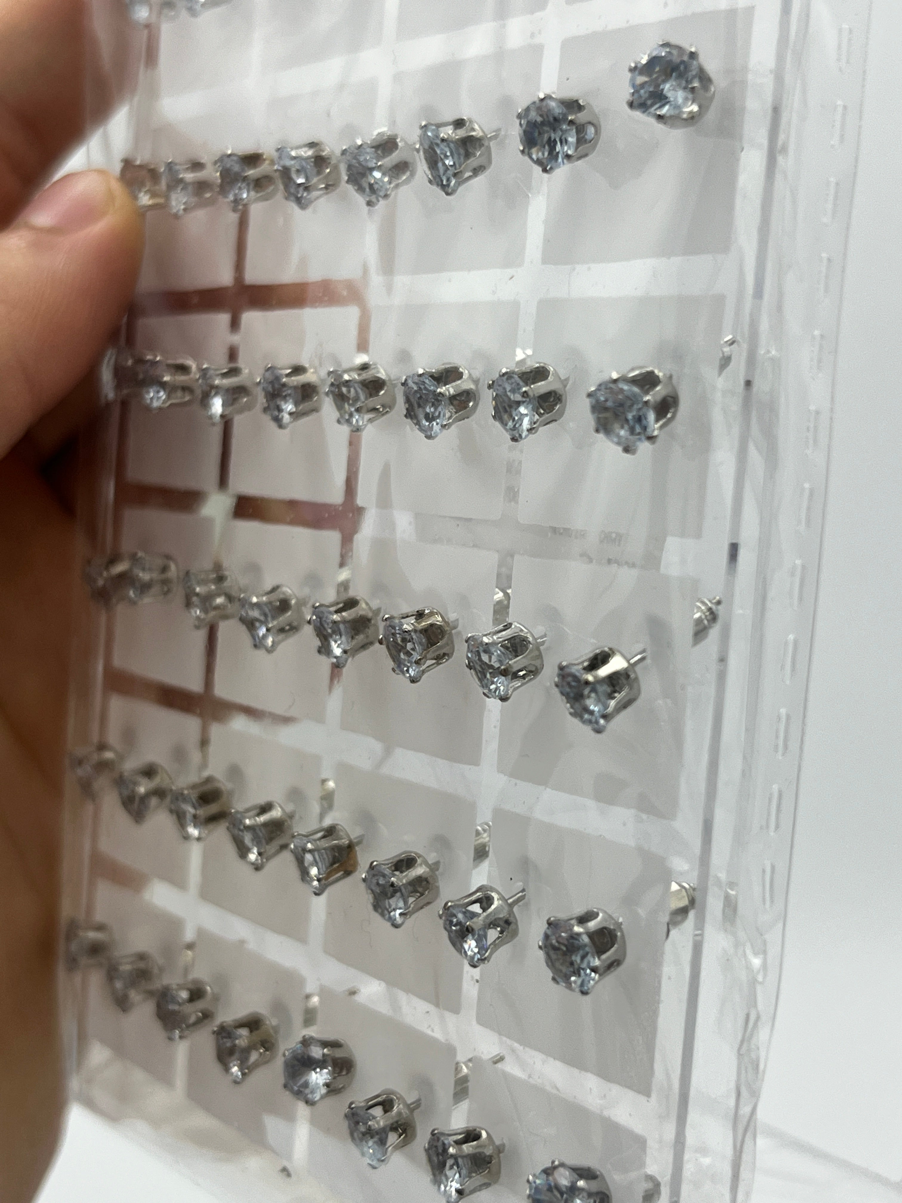 Broqueles zirconia chicos - Paquete de 36 piezas 1.75 c/u