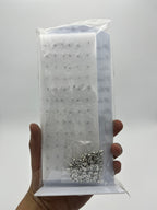 Broqueles perla tamaño variado - Paquete de 36 piezas 1.75 c/u