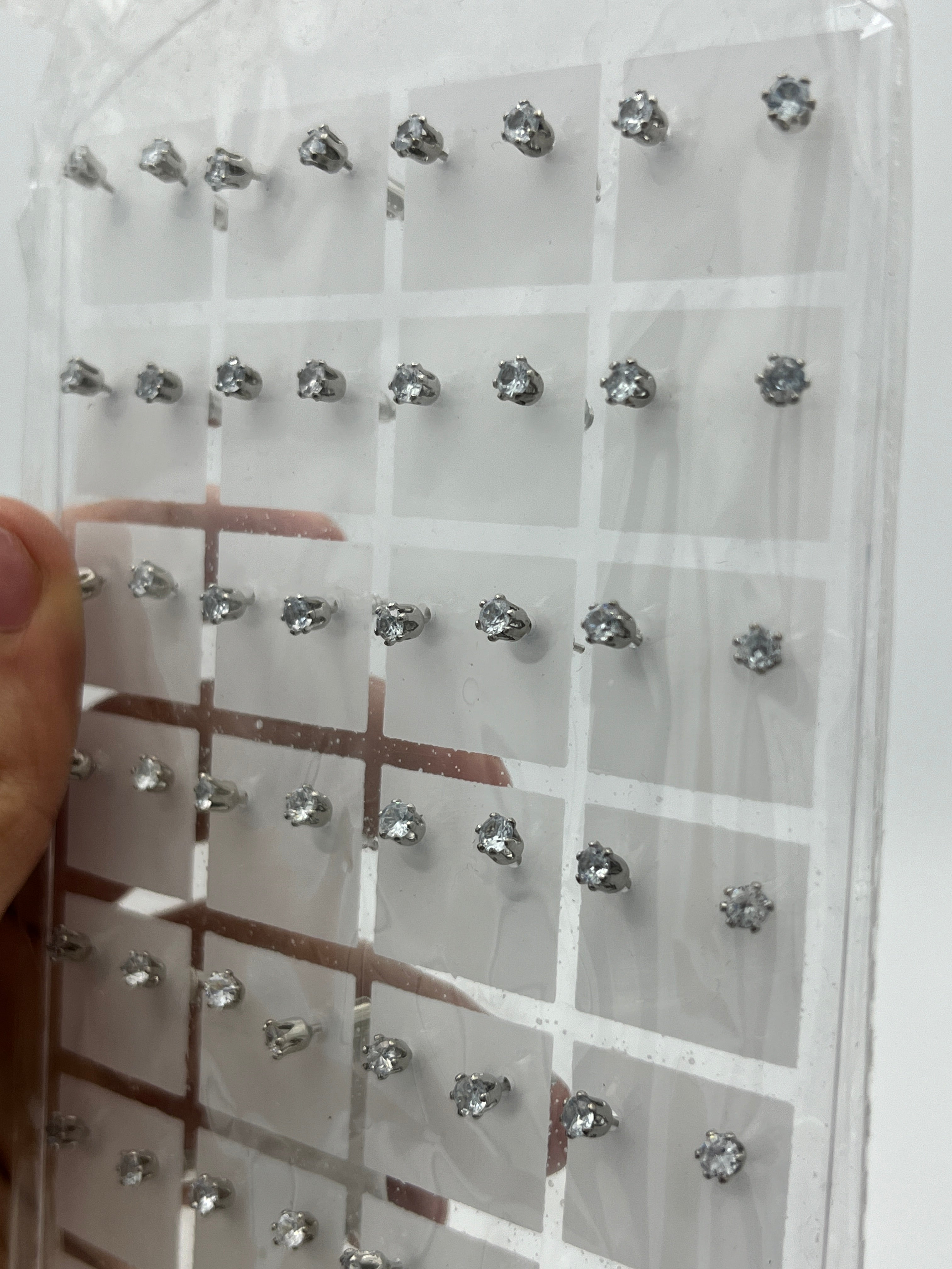 Broqueles zirconia mini - Paquete de 36 piezas 1.75 c/u