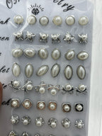 Broqueles perla diseños variados - Paquete de 36 piezas 1.75 c/u