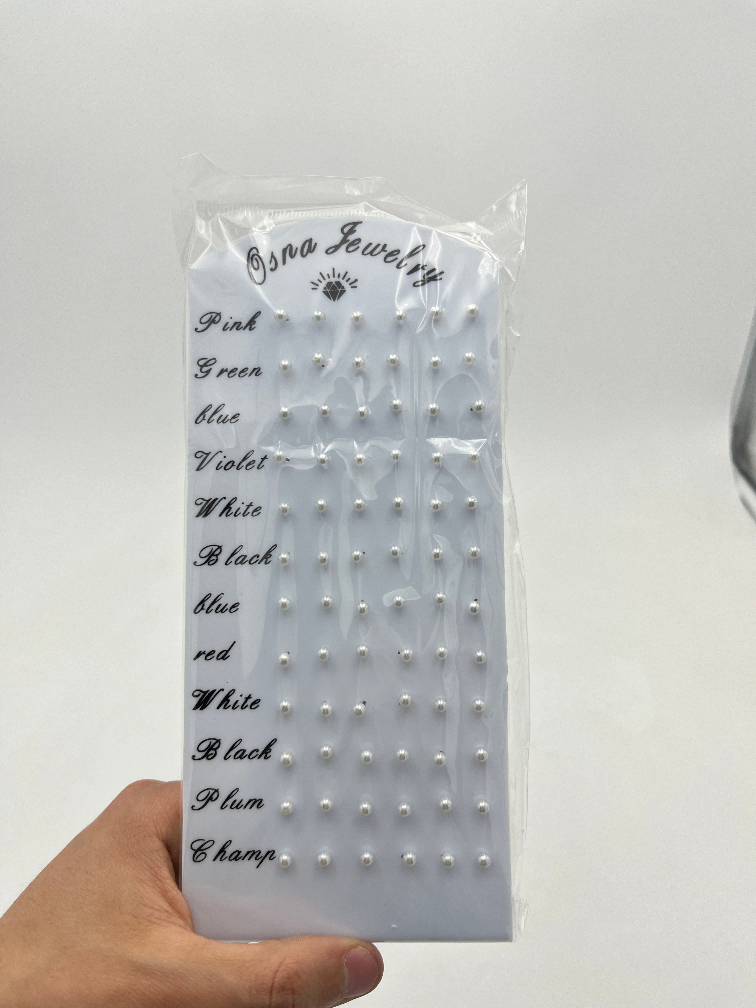 Broqueles perla mini - Paquete de 36 piezas 1.75 c/u