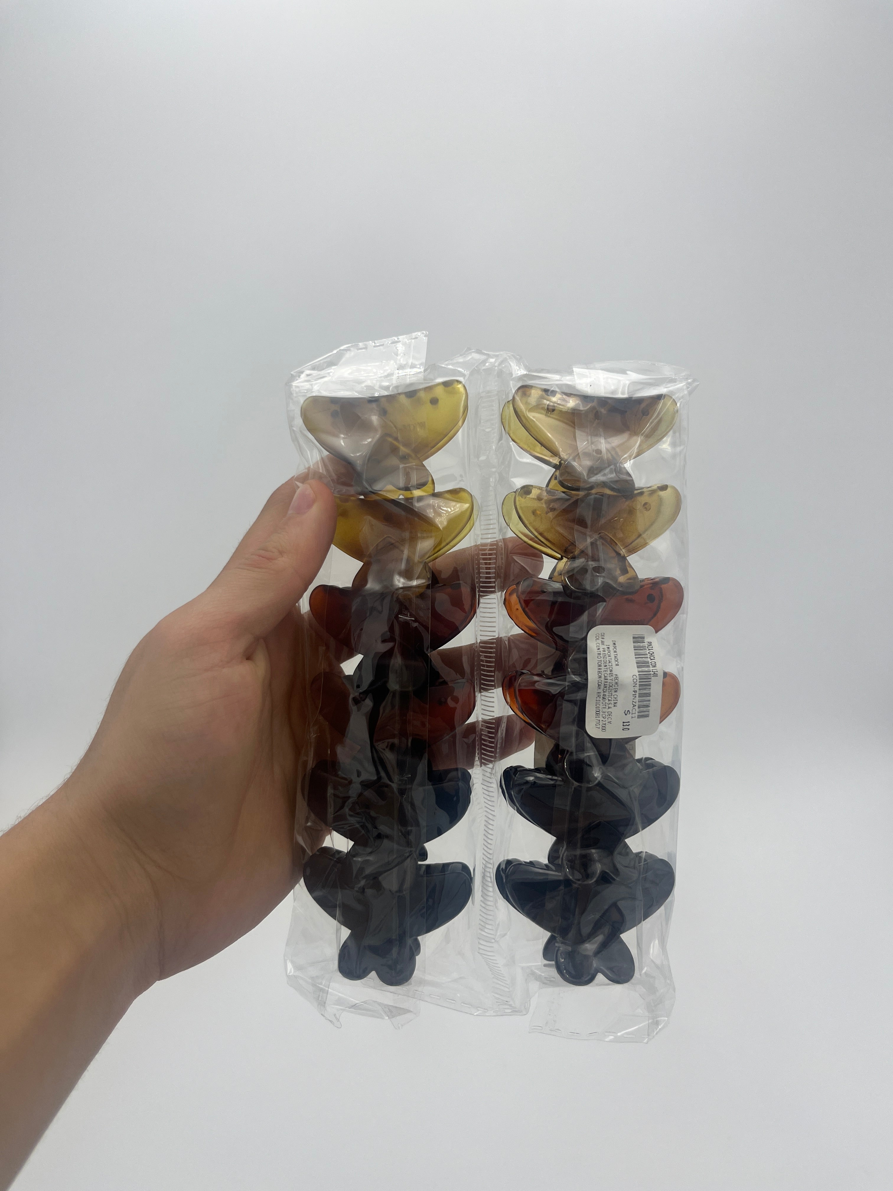 Pinza Chica Mate y Brilloso 3 Colores - Paquete de 12 piezas 2.58 c/u