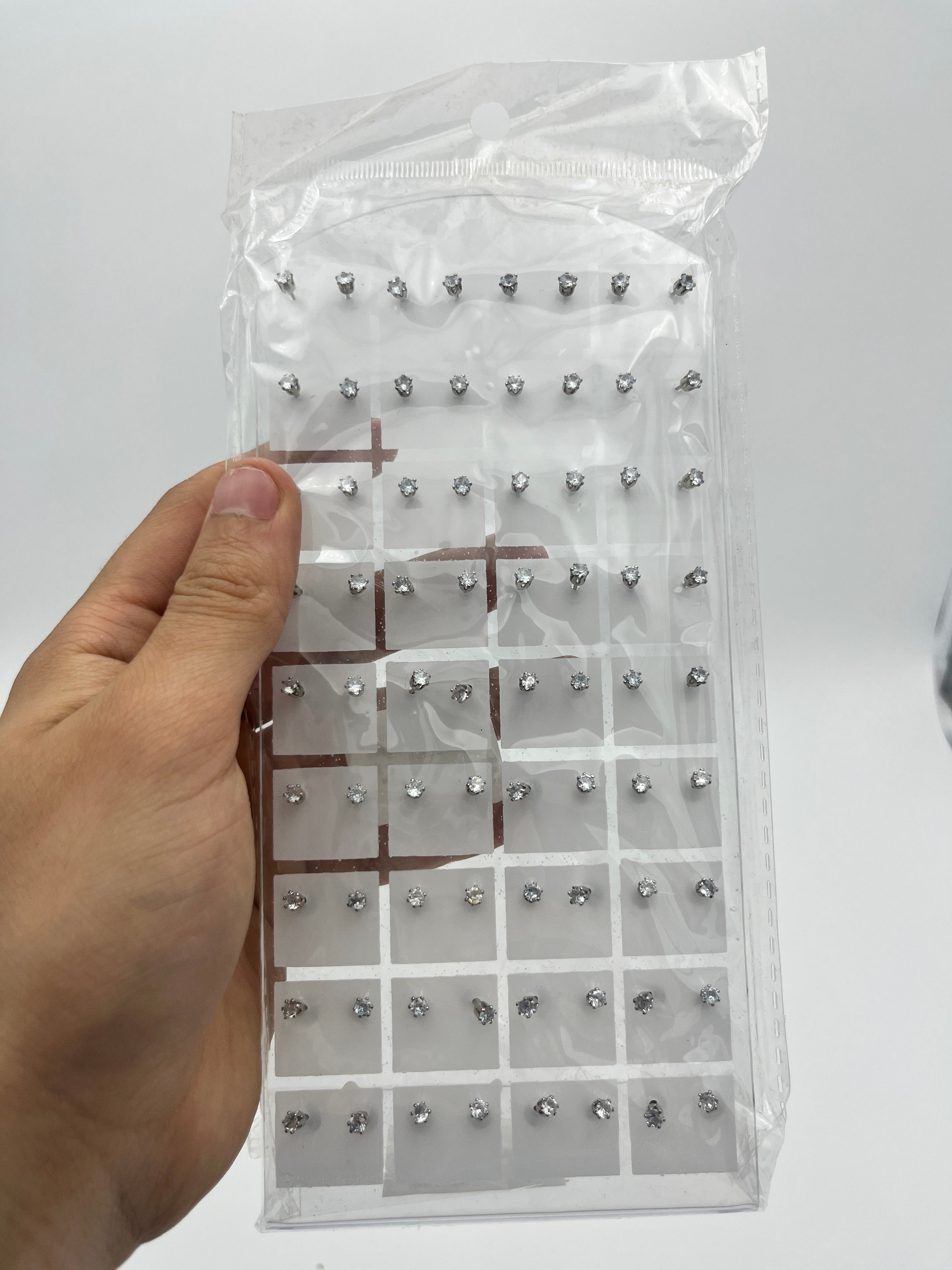 Broqueles zirconia mini - Paquete de 36 piezas 1.75 c/u