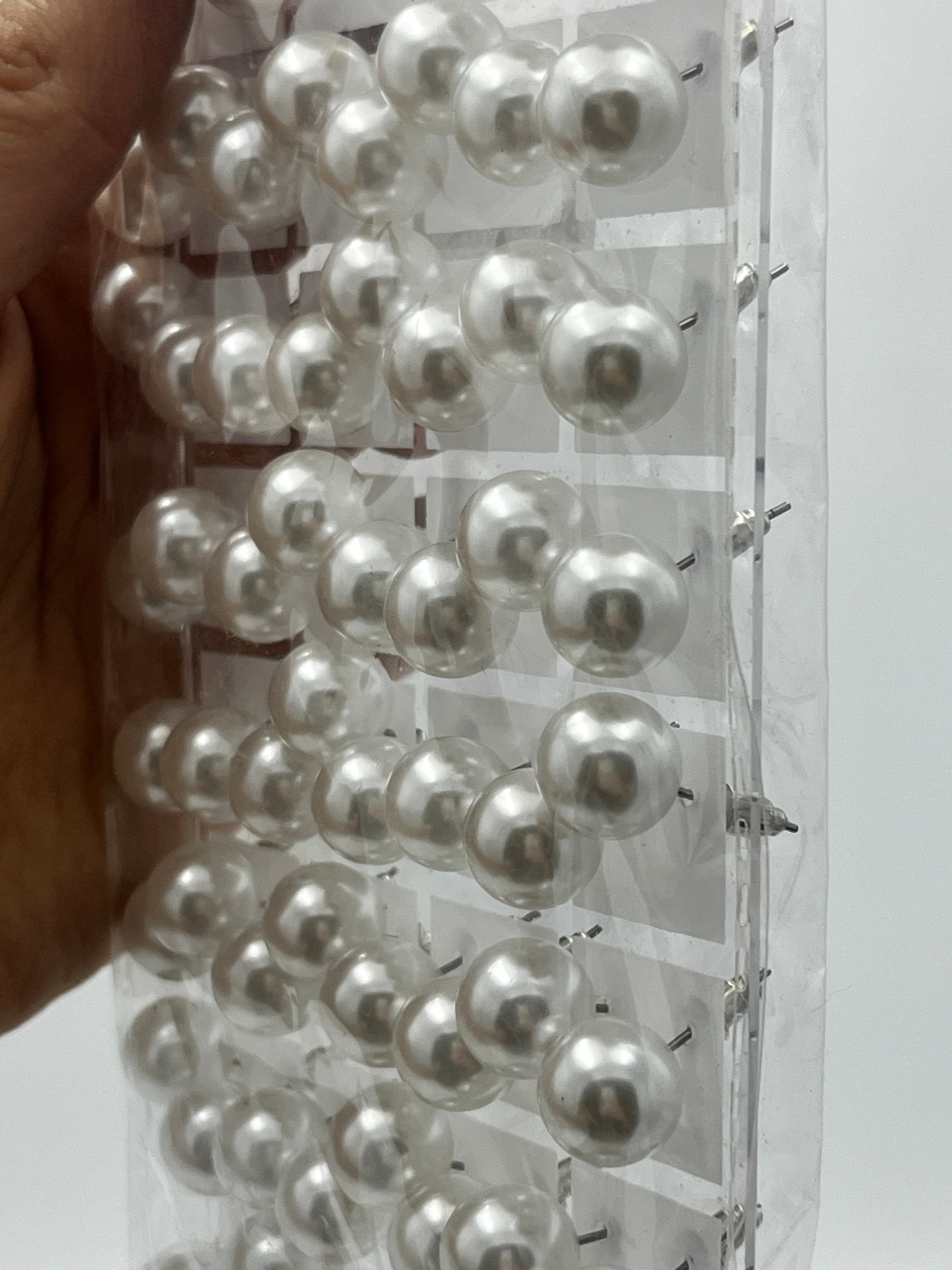 Broqueles perla grande - Paquete de 36 piezas 1.75 c/u