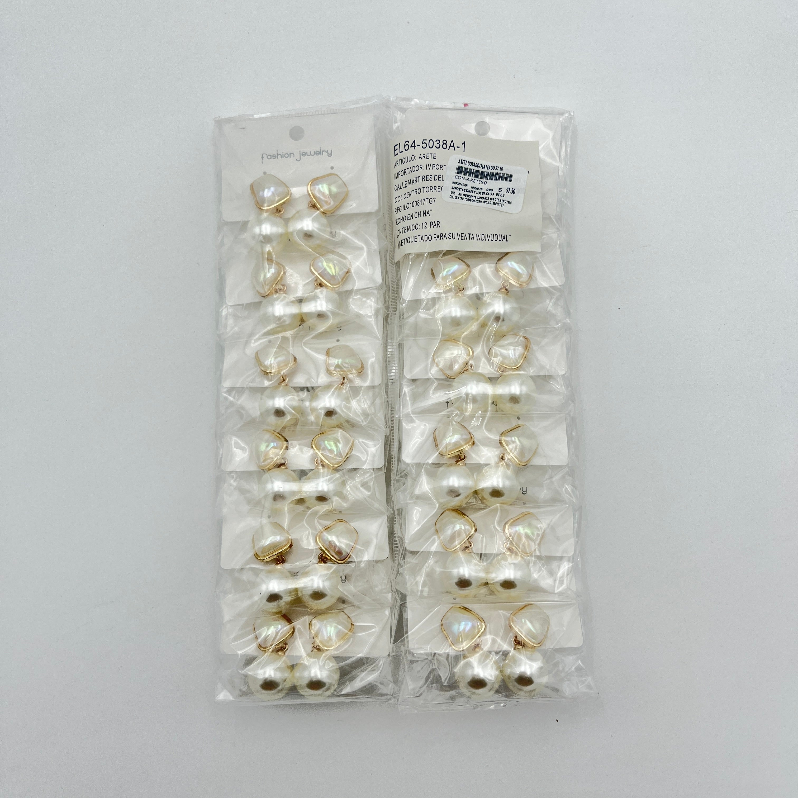 Arete Dorado A7 - Paquete de 12 piezas 11.25 c/u