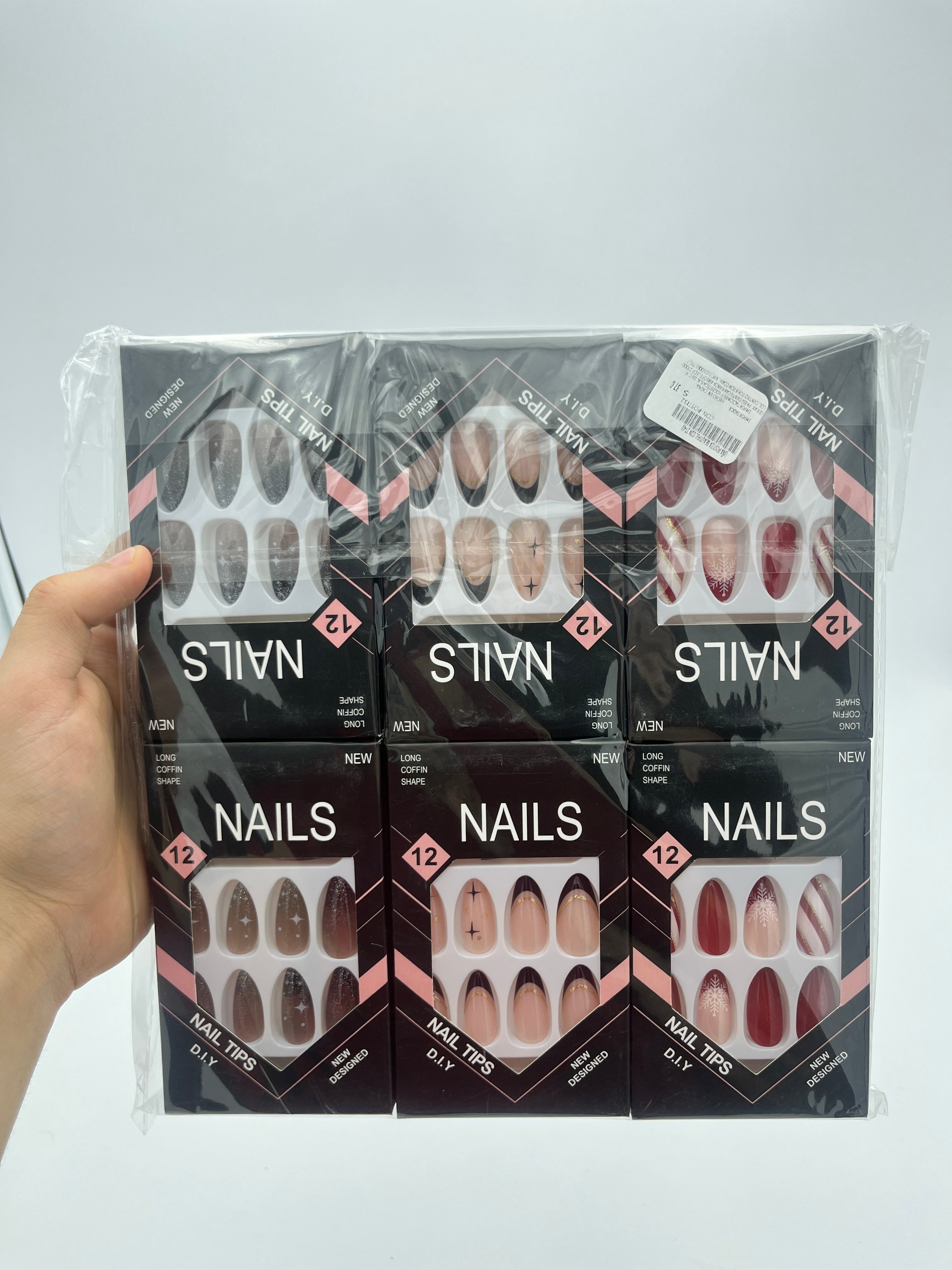 Uña Postiza Beautiful - Paquete de 12 piezas surtidas 10.00 c/u