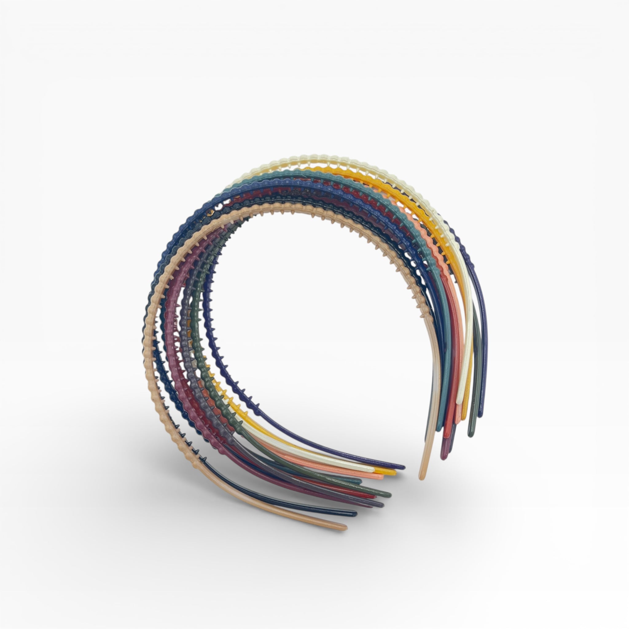 Diadema Sencilla Puntos Colores Surtidos - Paquete de 12 piezas 1.83 c/u