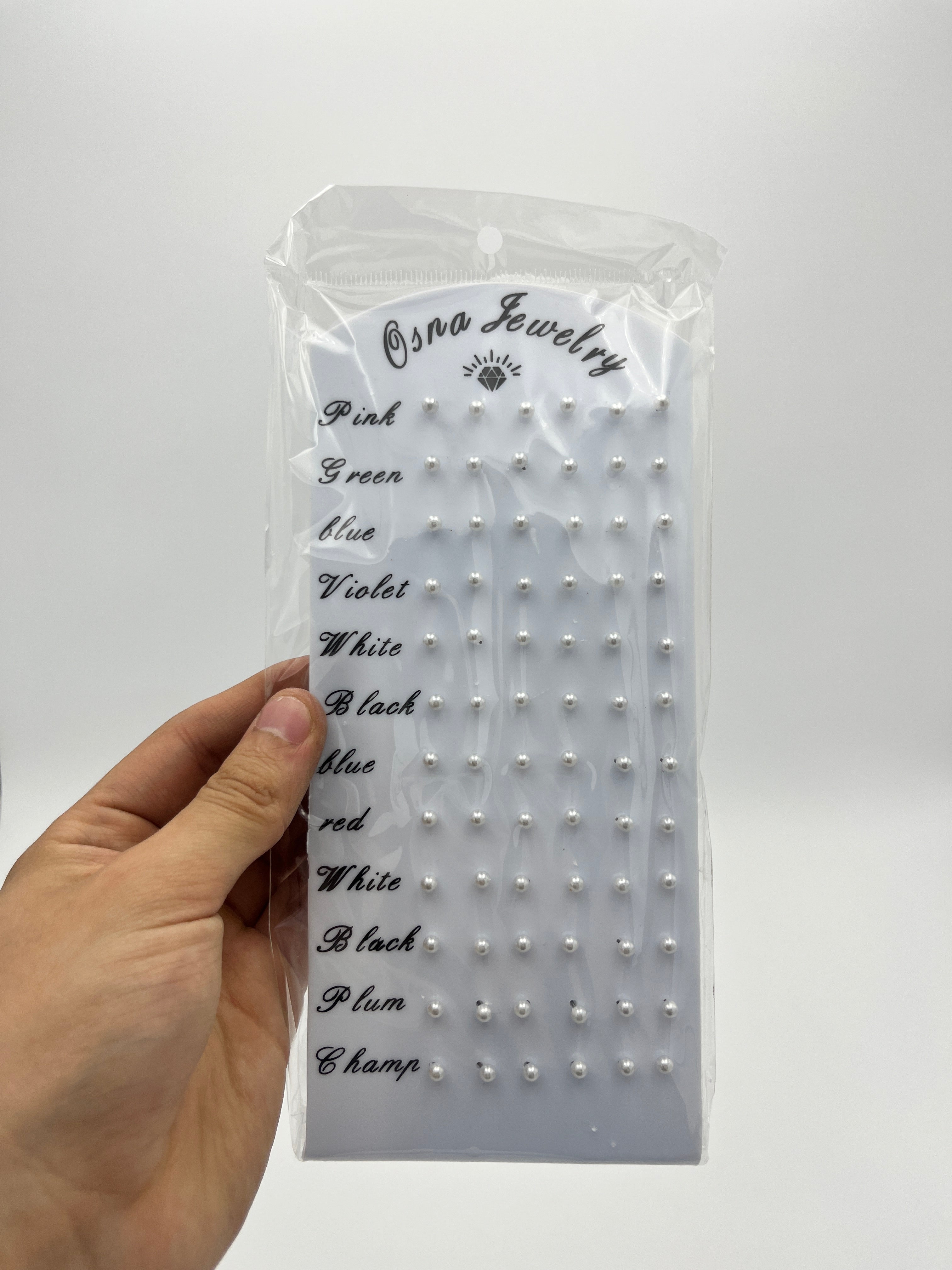 Broqueles perla mini - Paquete de 36 piezas 1.75 c/u