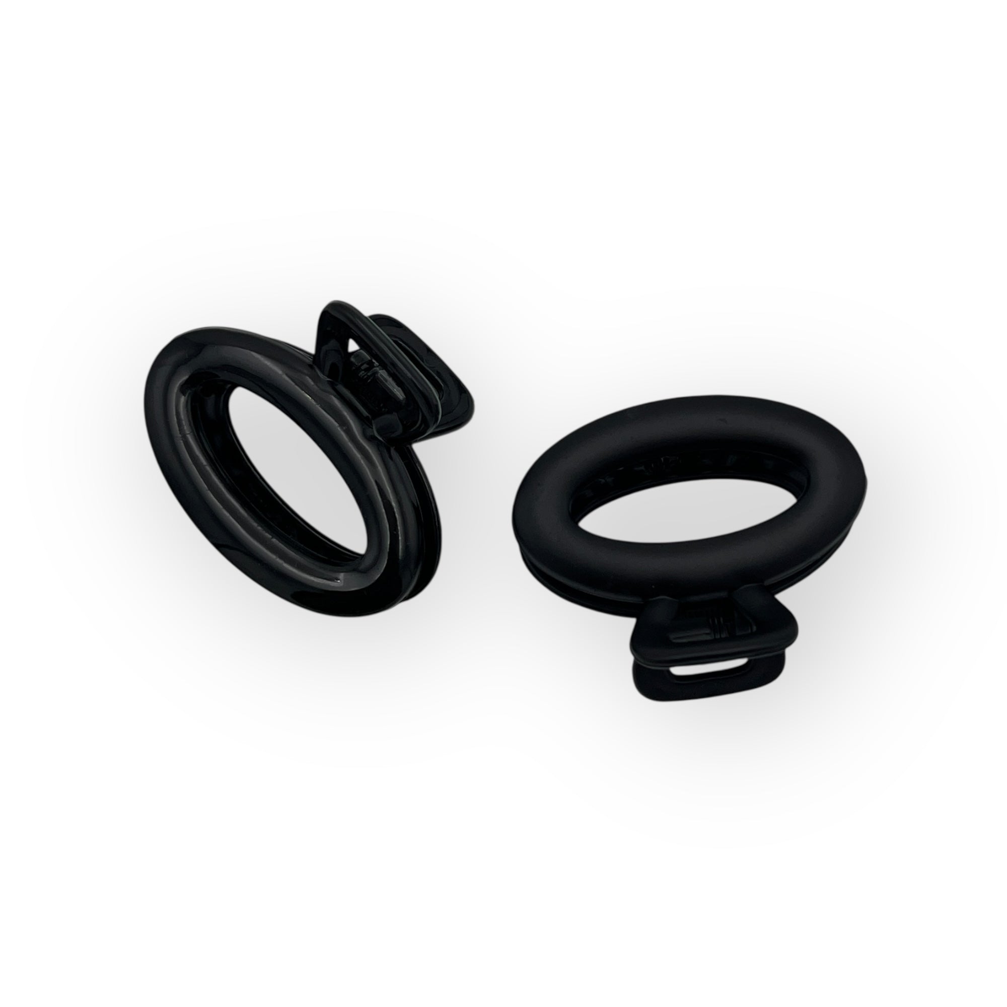 Pinza Chica Negra Óvalo - Paquete de 12 piezas 2.58 c/u