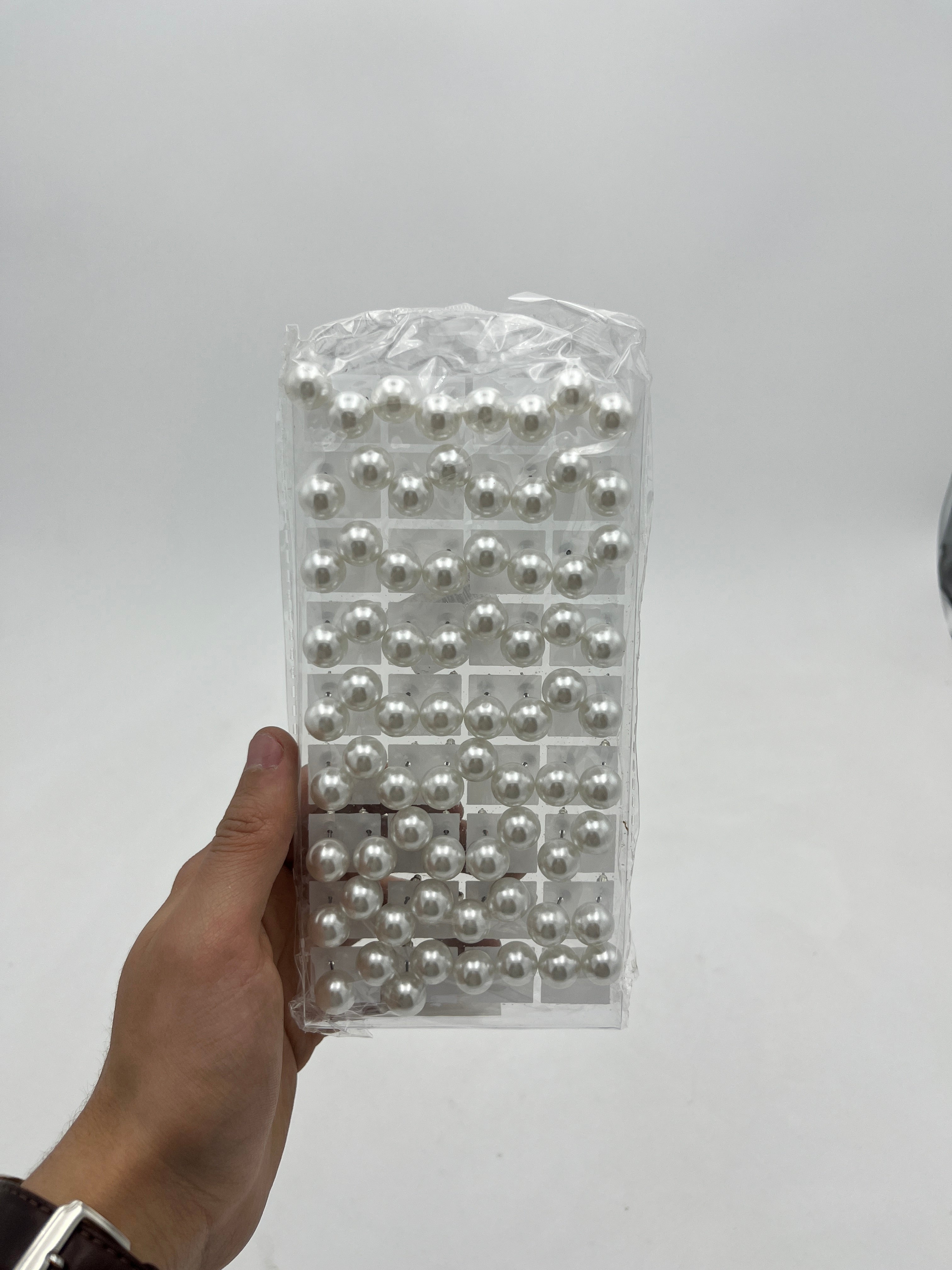 Broqueles perla grande - Paquete de 36 piezas 1.75 c/u