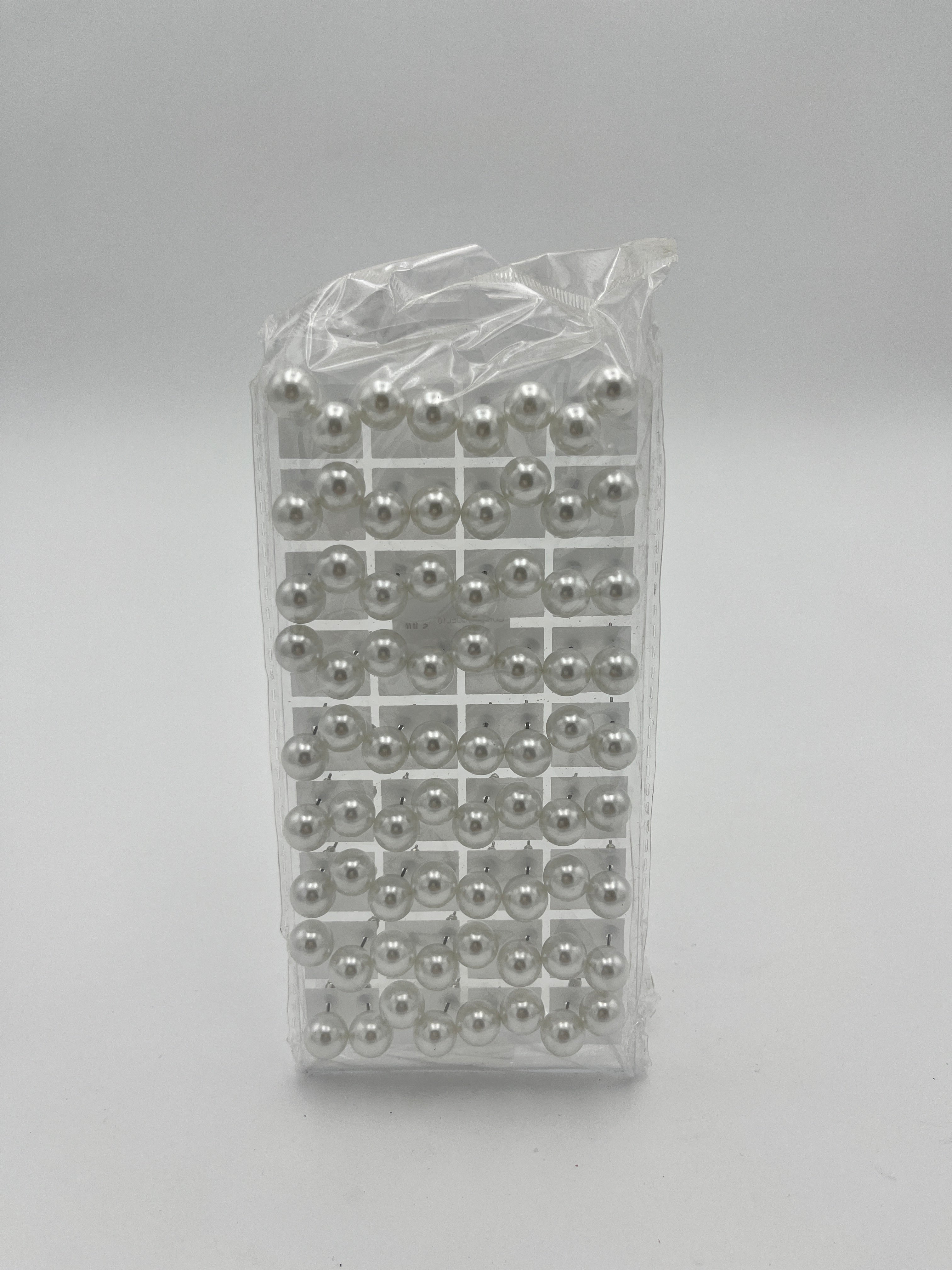 Broqueles perla grande - Paquete de 36 piezas 1.75 c/u