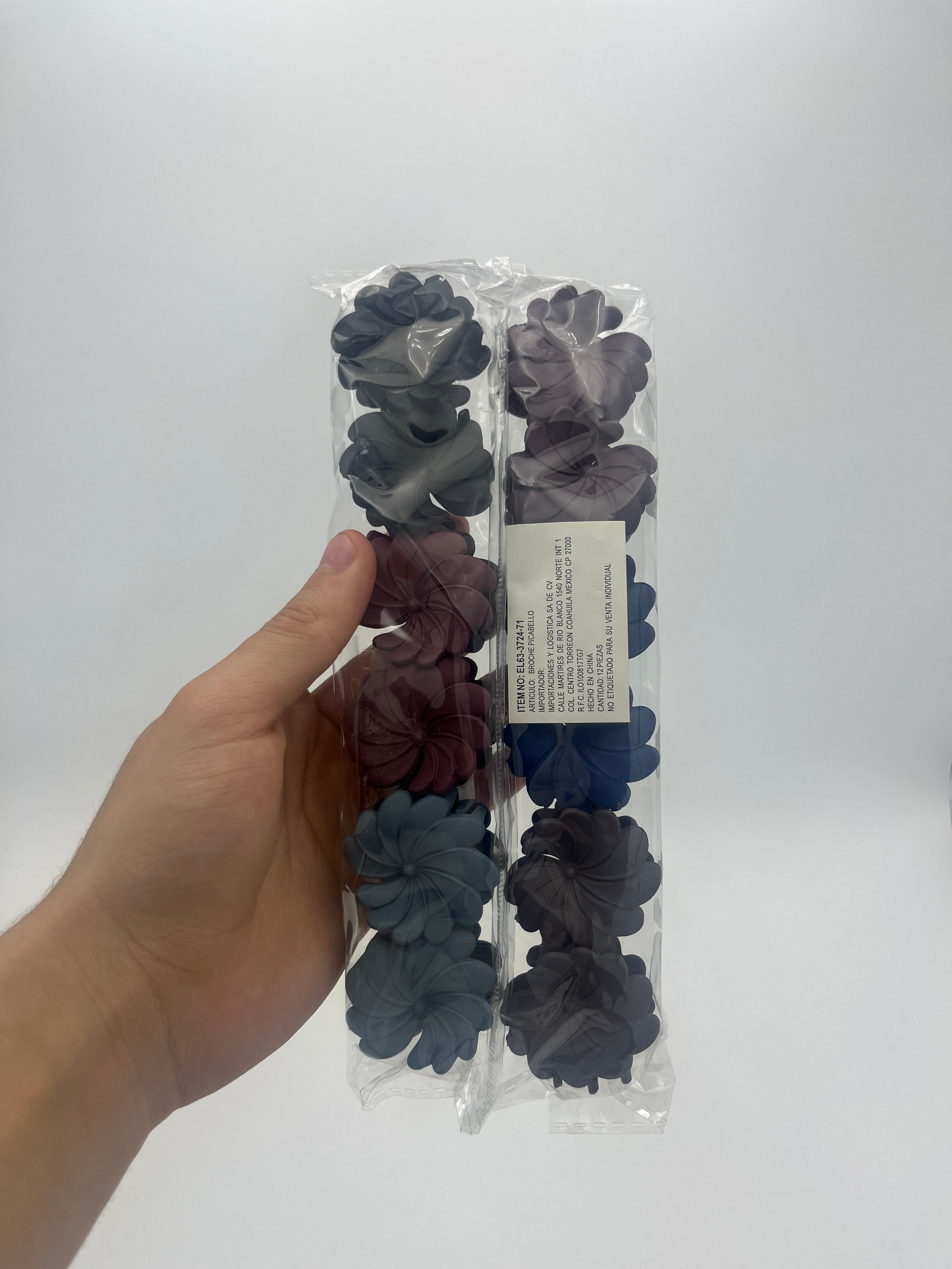 Pinza Chica Flor - Paquete de 12 piezas 2.58 c/u