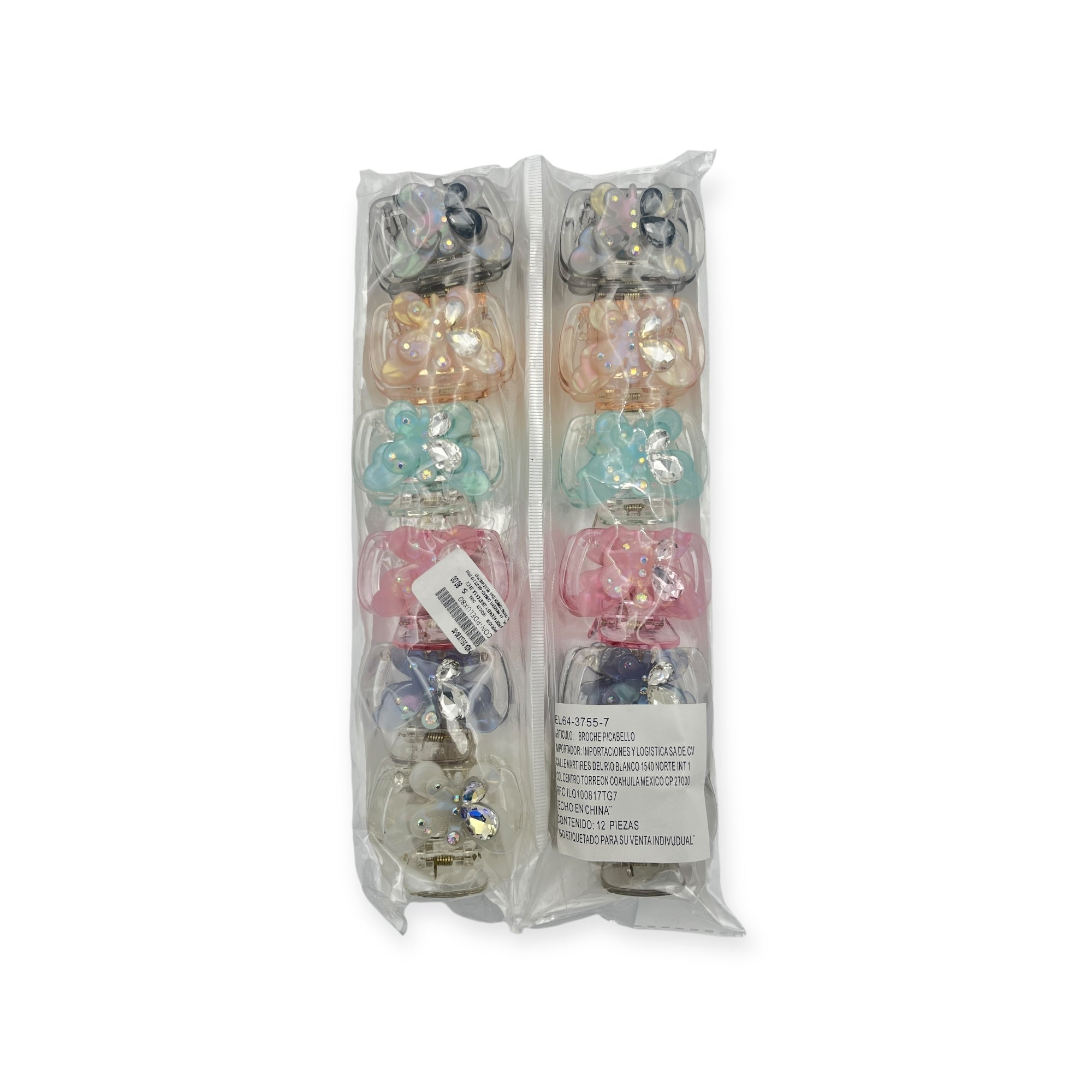 Pinza Deluxe Mariposa - Paquete de 12 piezas 15.00 c/u