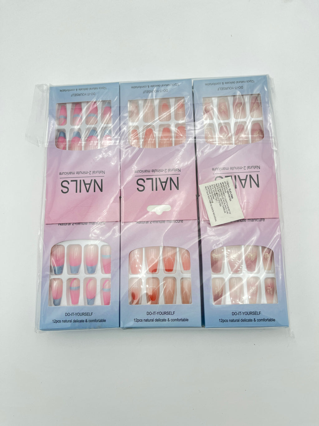 Uña Postiza Beautiful - Paquete de 12 piezas surtidas 10.00 c/u