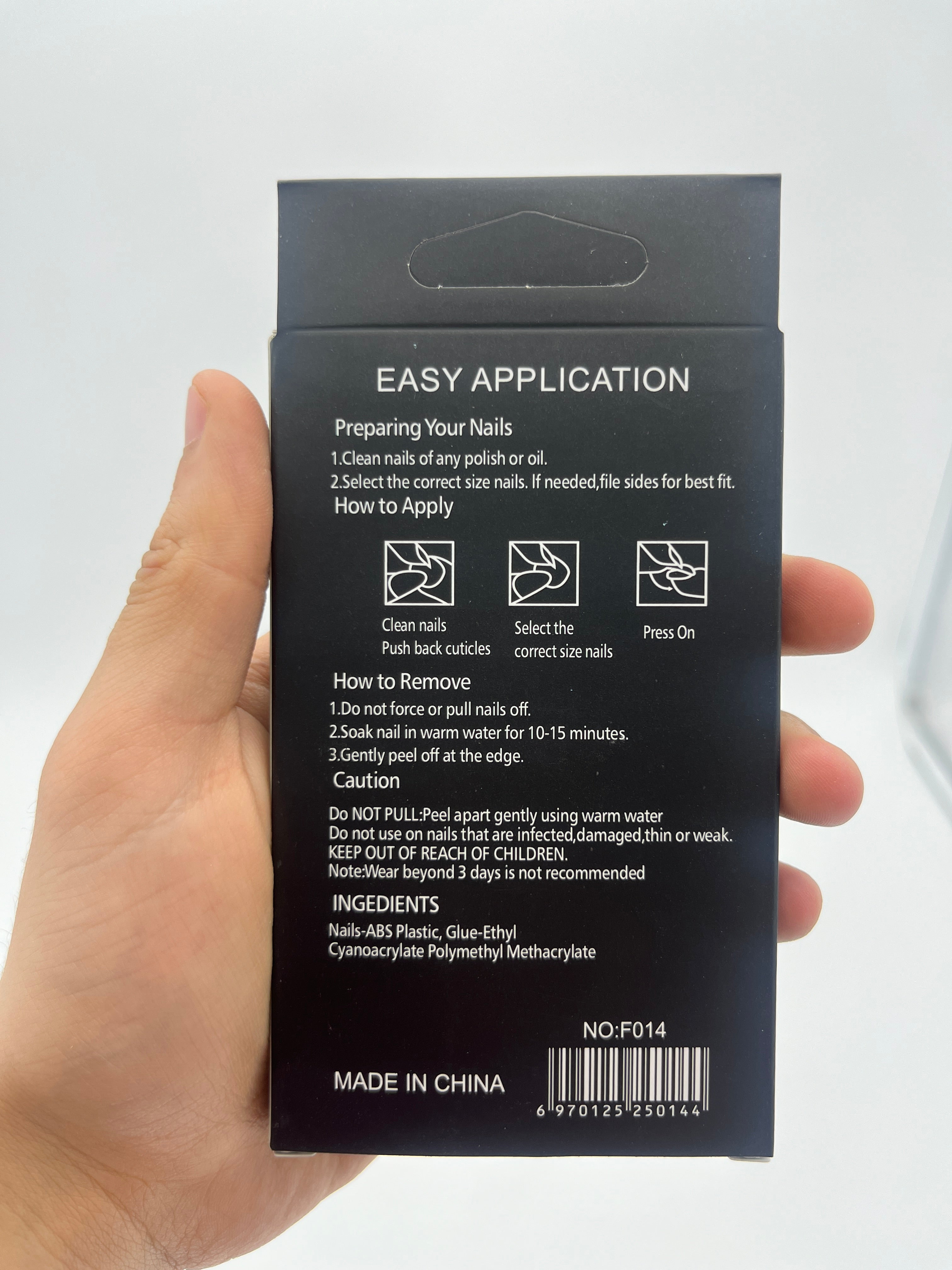 Uña Postiza Beautiful - Paquete de 12 piezas surtidas 10.00 c/u