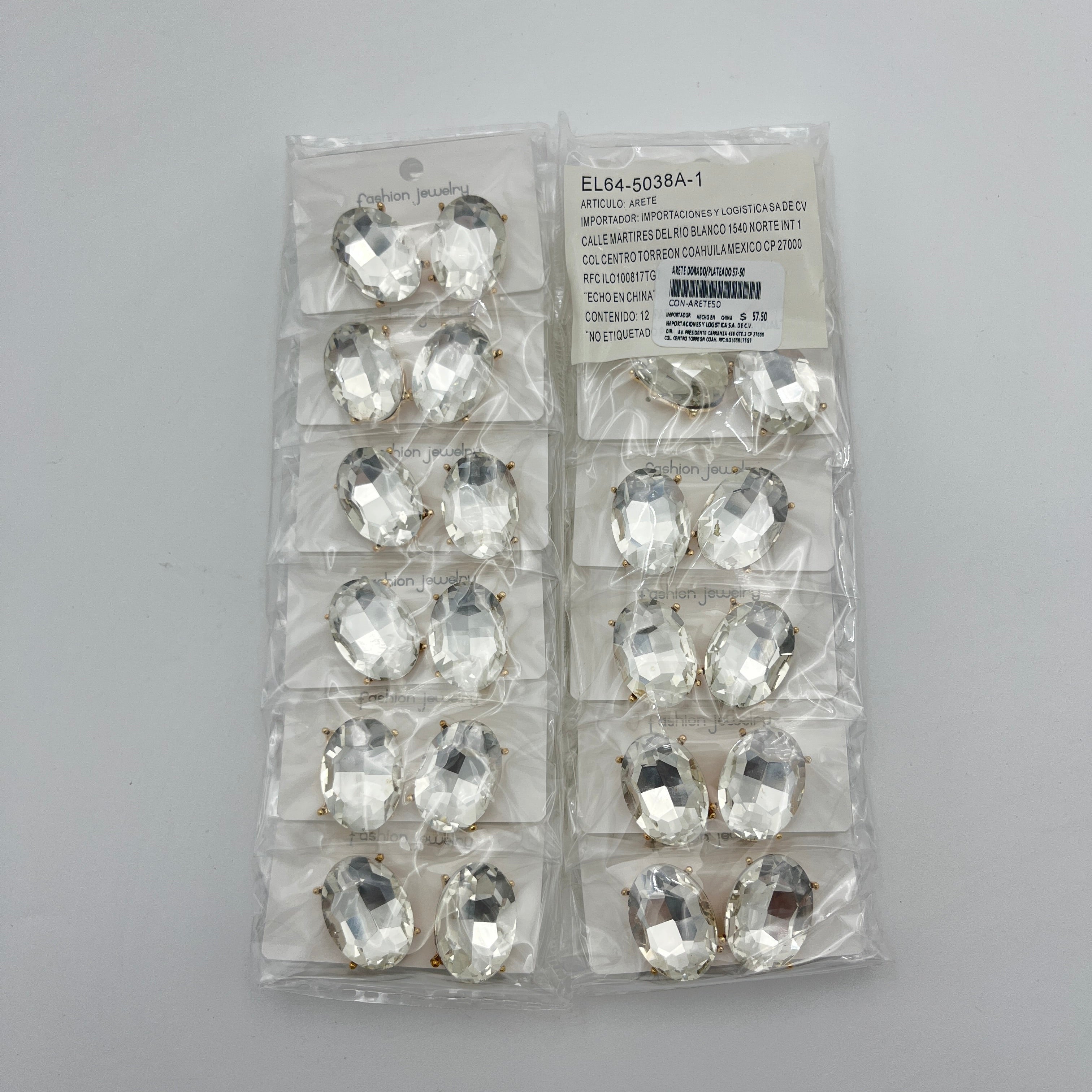 Arete Dorado A4 - Paquete de 12 piezas 11.25 c/u