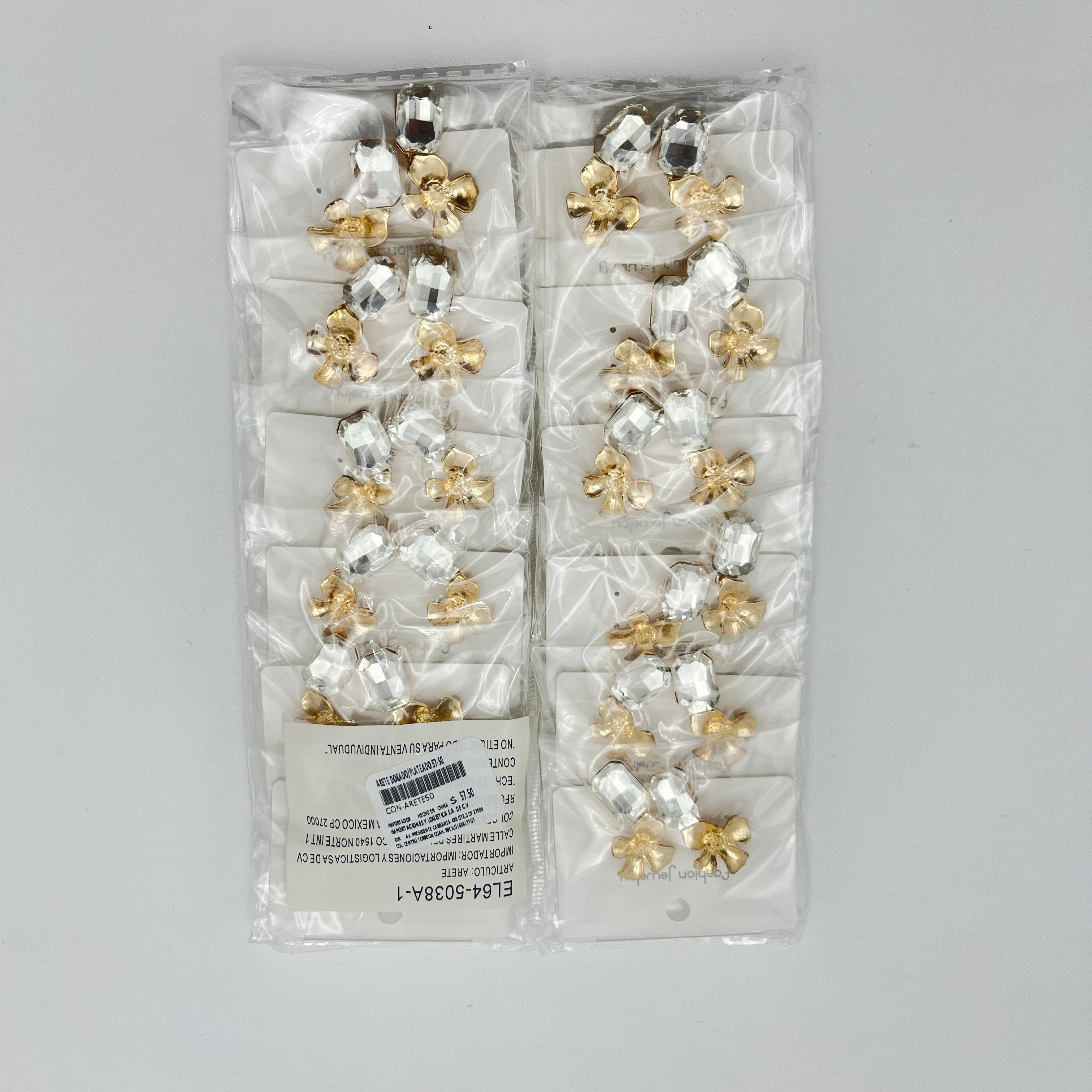 Arete Dorado A3 - Paquete de 12 piezas 11.25 c/u