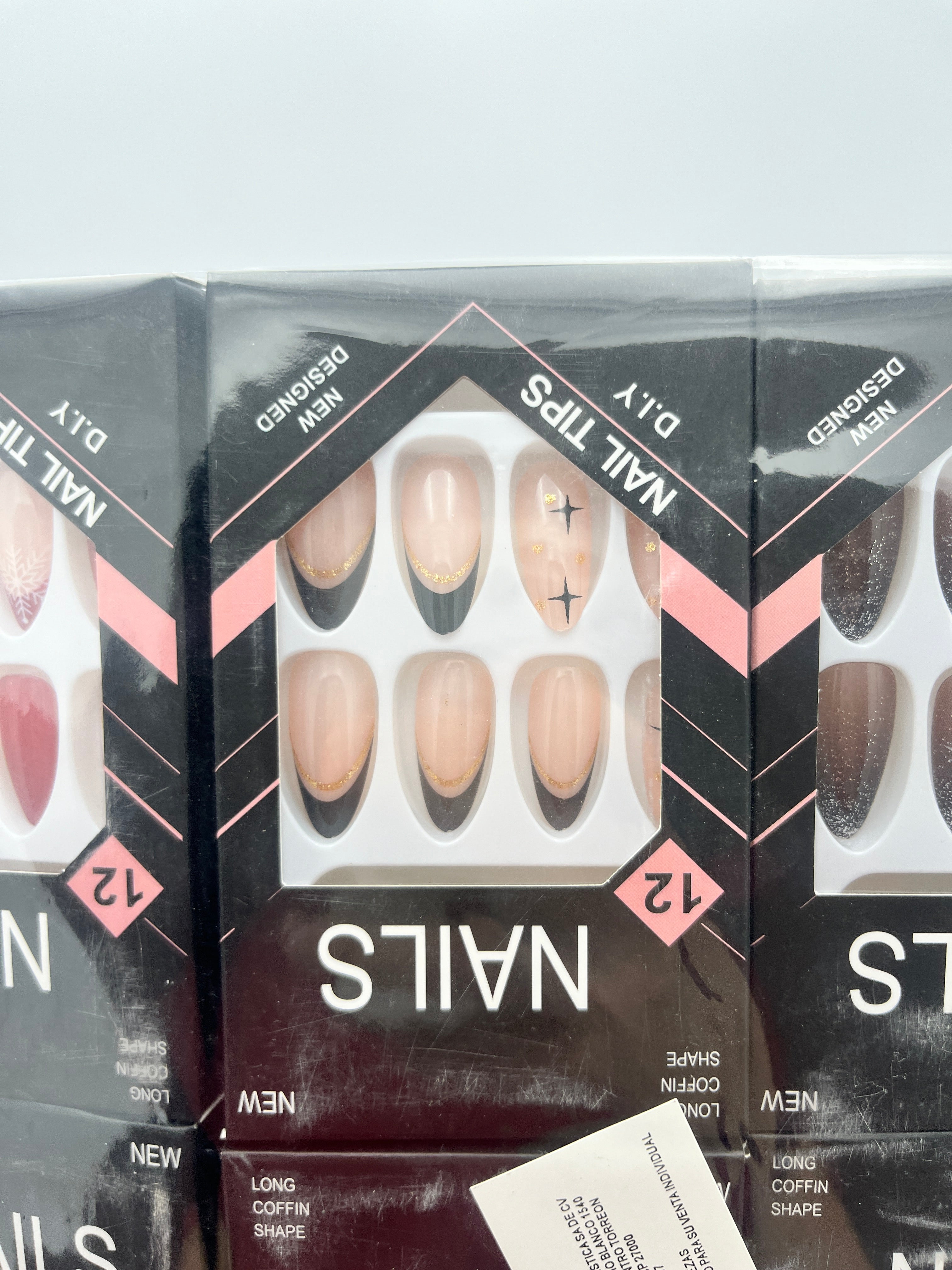 Uña Postiza Beautiful - Paquete de 12 piezas surtidas 10.00 c/u