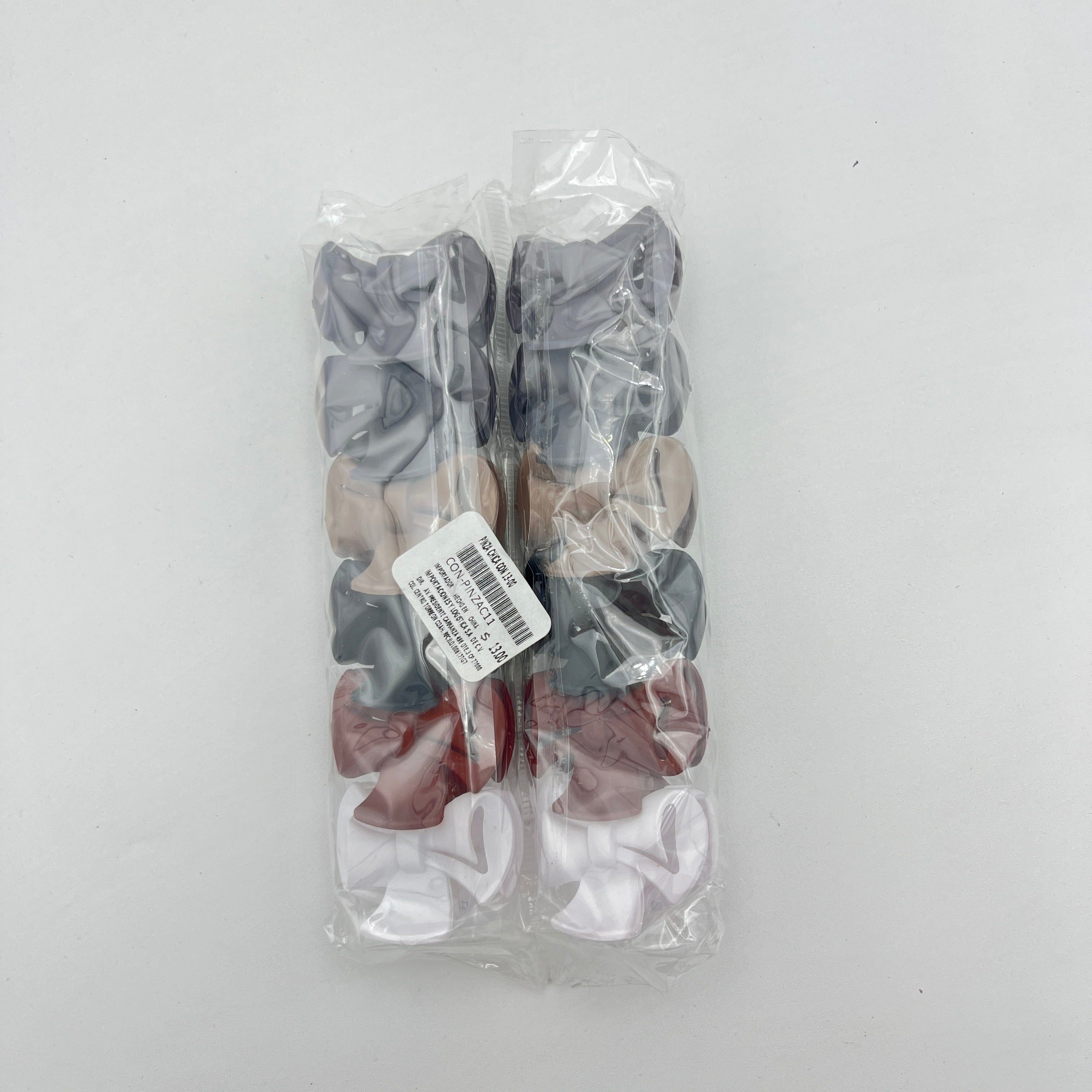 Pinza Chica Moño Colores - Paquete de 12 piezas 2.58 c/u