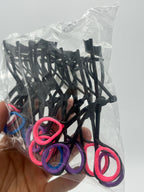 Rizador Metálico Negro Sin Resorte - Paquete de 10 piezas 8.40 c/u