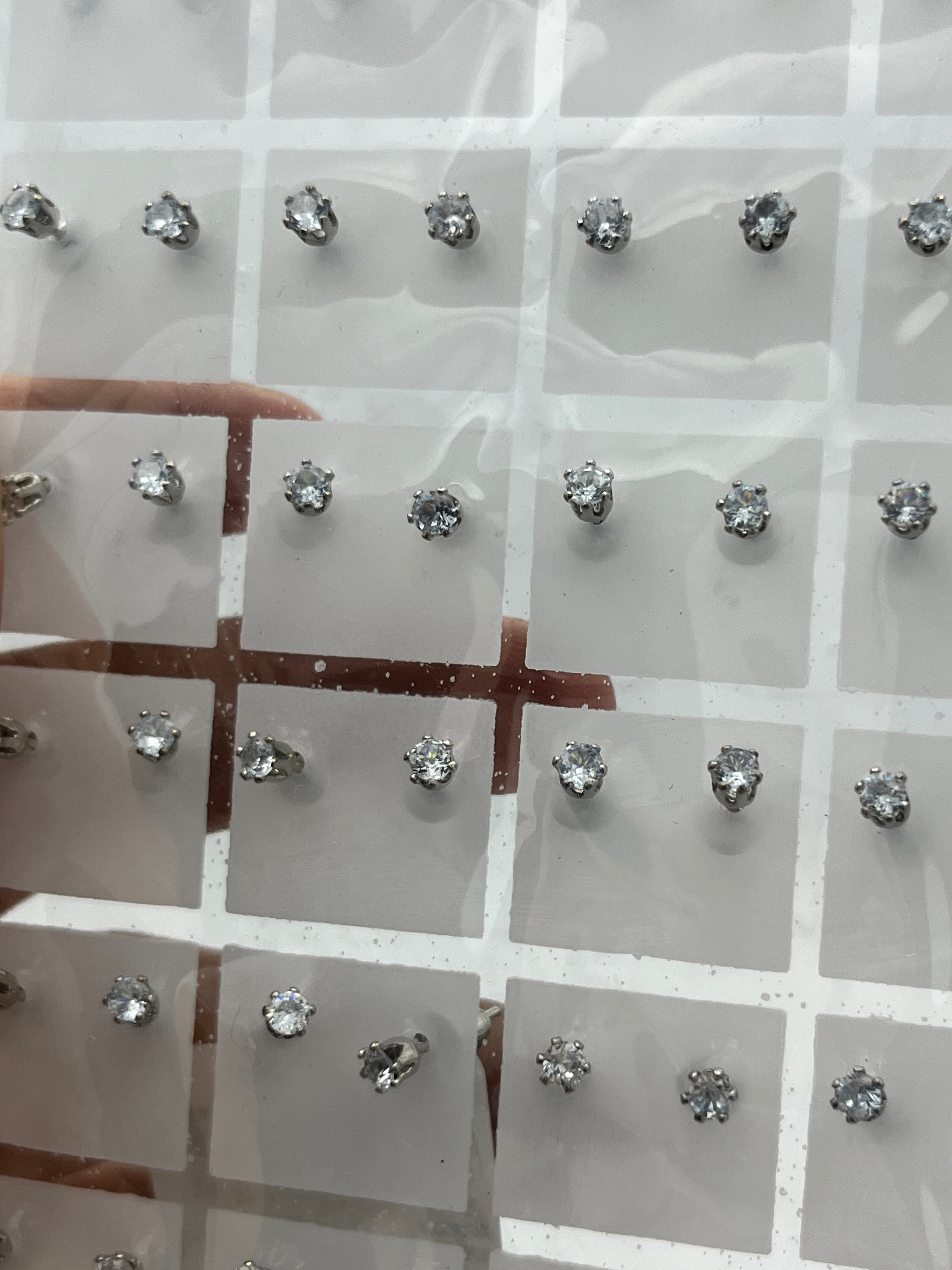 Broqueles zirconia mini - Paquete de 36 piezas 1.75 c/u