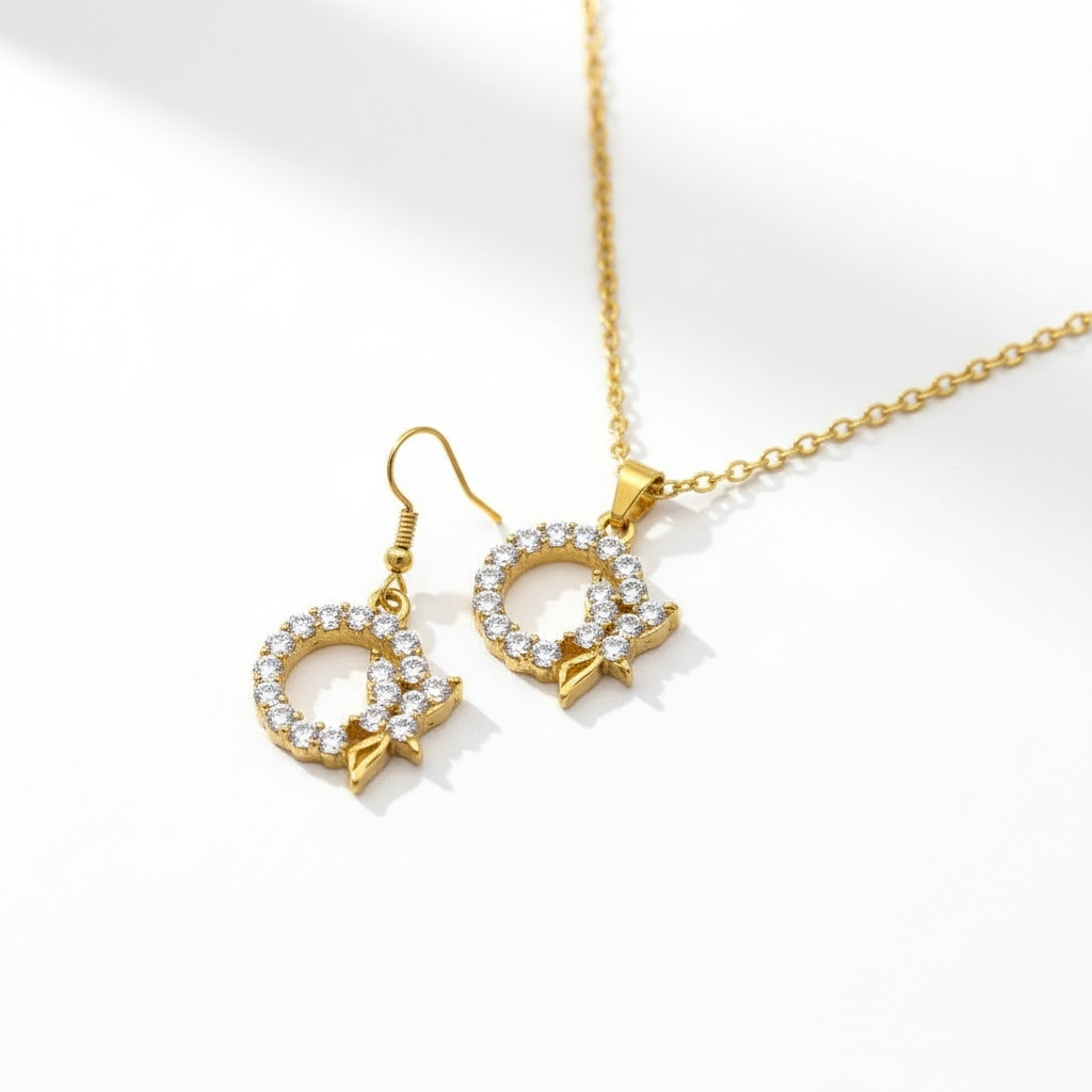 Collar con Aretes A1 - Paquete de 12 piezas 11.25 c/u