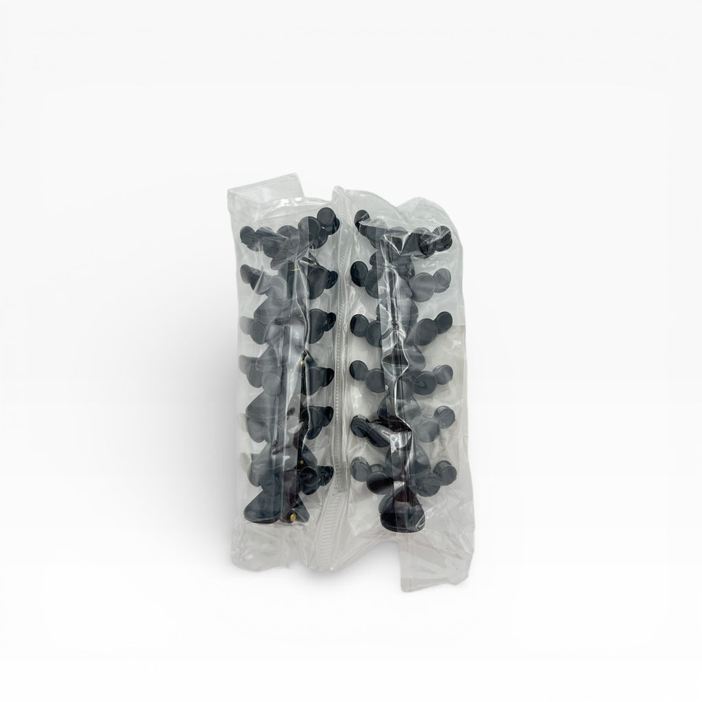 Pinza Chica mini negra - Paquete de 12 piezas 2.58 c/u