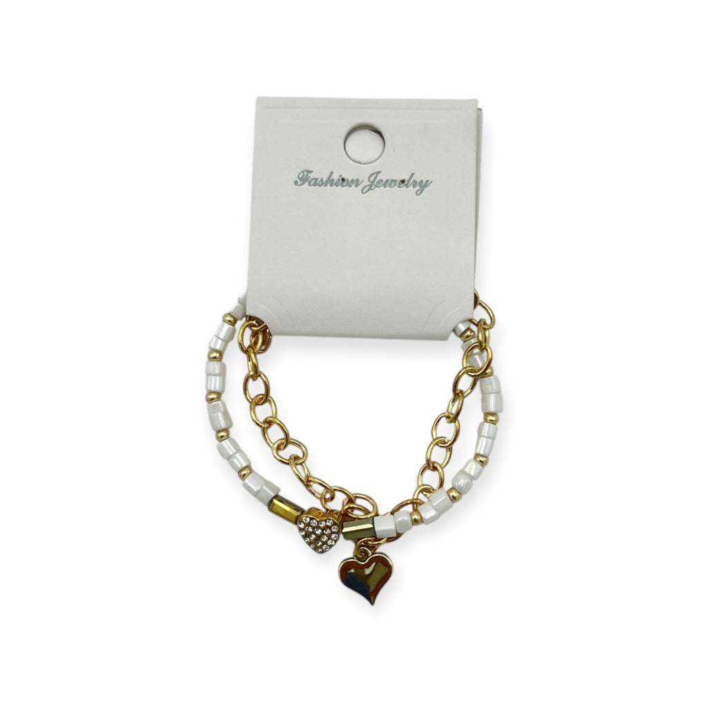 Pulsera con Cuentas y Cadena - Paquete de 12 piezas 14.08 c/u