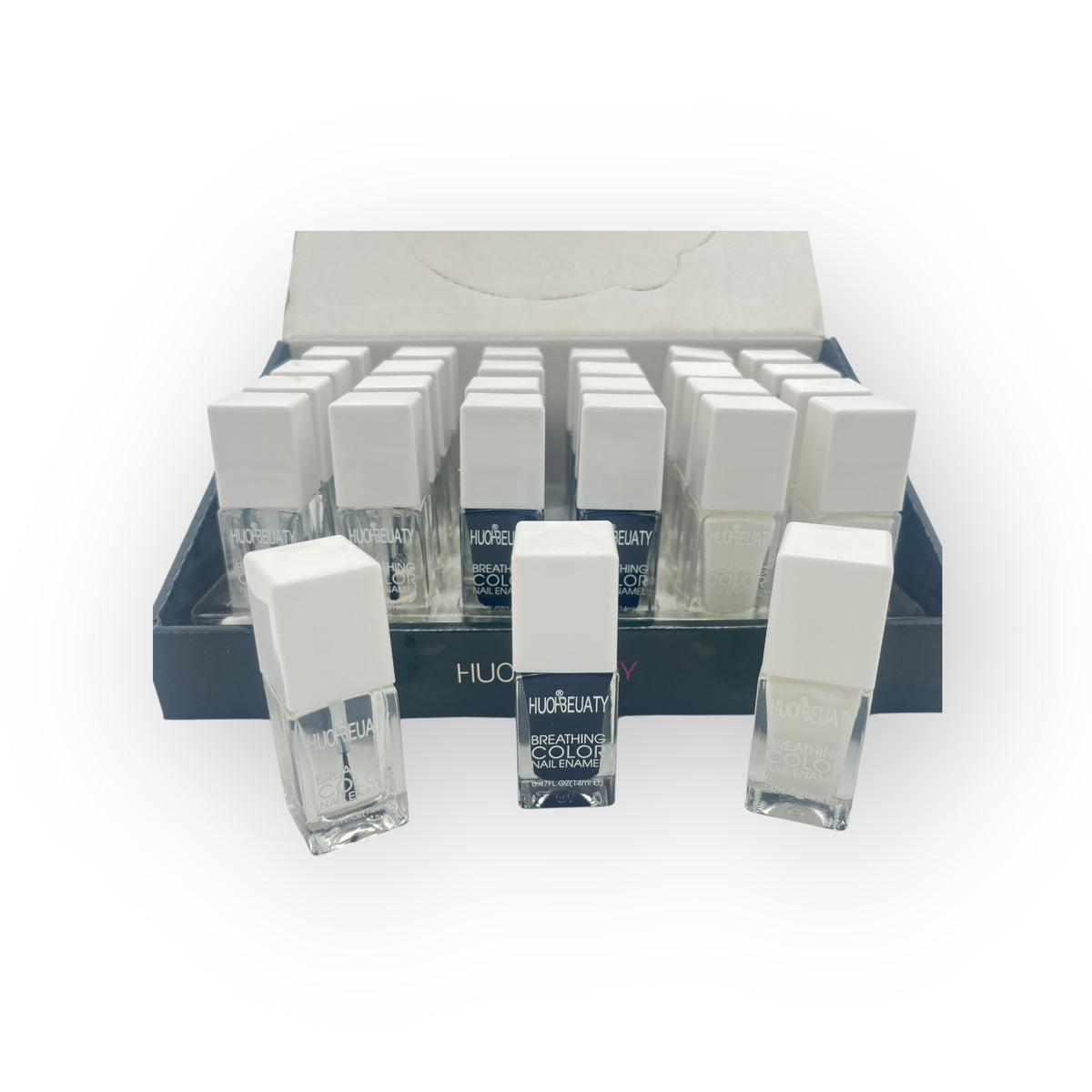 Esmalte Grande Beauty - Paquete de 24 piezas - 3 colores - 6.96 c/u